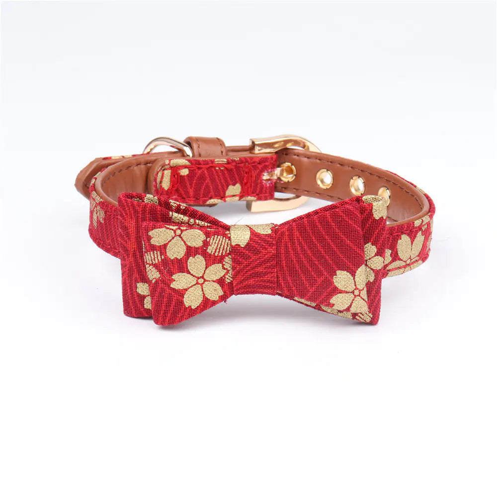 Gold Foil Pet Collar for Dogs and Cats - Pet Accessories